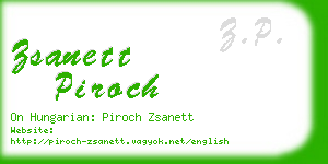 zsanett piroch business card